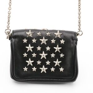Jimmy Choo Mini Leather Star Studded Shoulder Bag/Crossbody